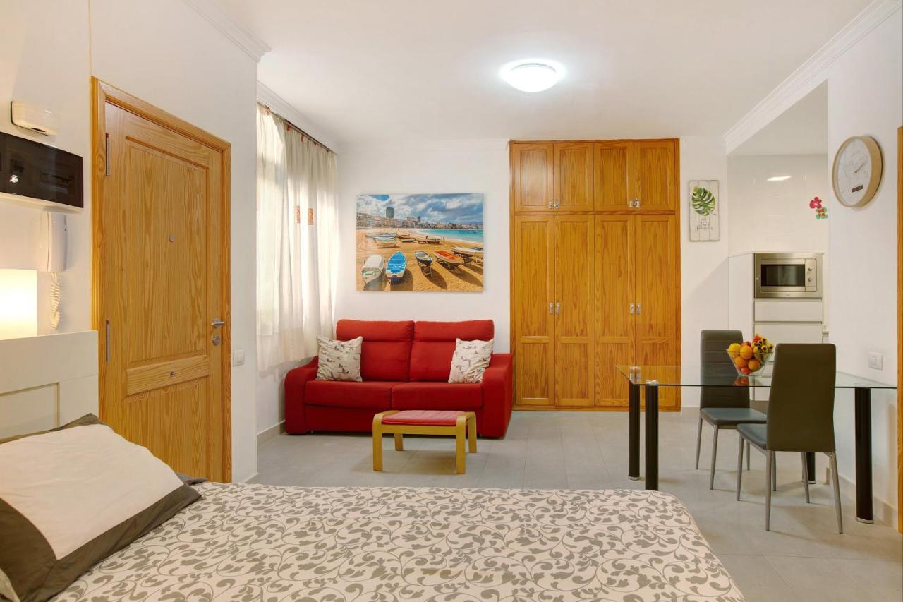 Beach Studio Apartment Canteras Las Palmas de Gran Canaria Bagian luar foto