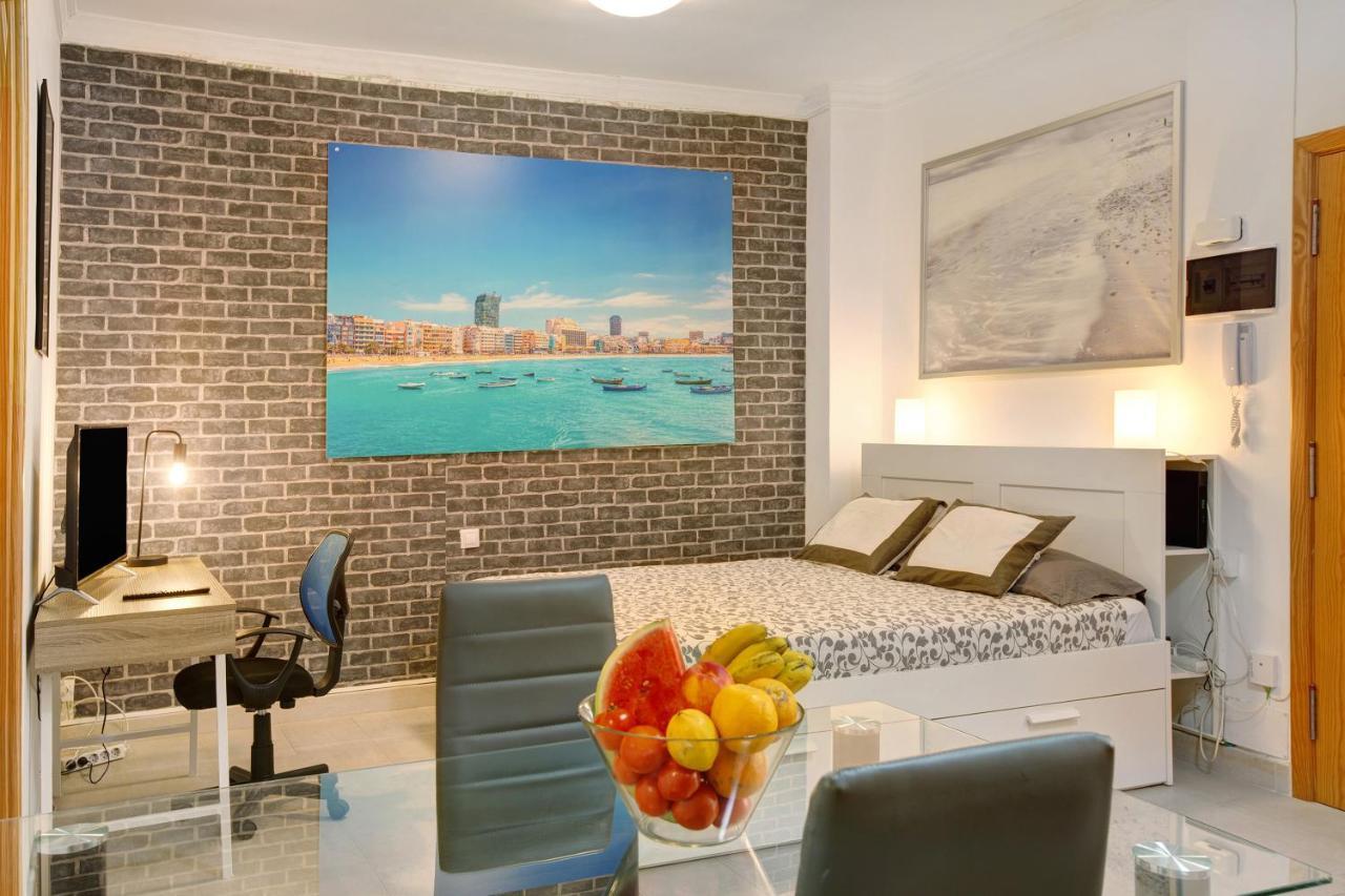 Beach Studio Apartment Canteras Las Palmas de Gran Canaria Bagian luar foto
