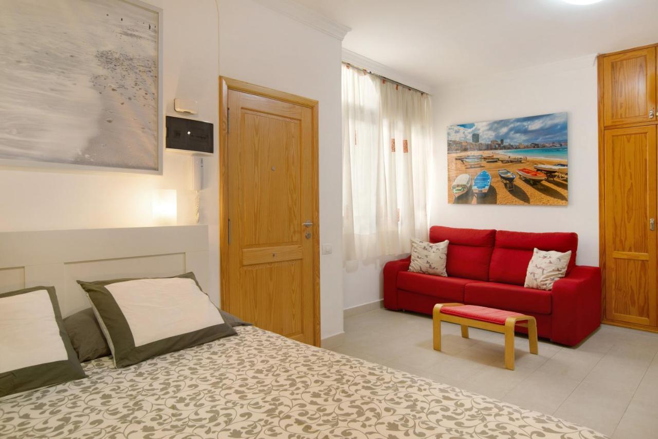 Beach Studio Apartment Canteras Las Palmas de Gran Canaria Bagian luar foto